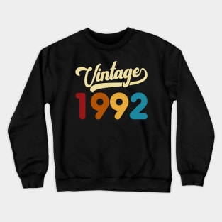 1992 Vintage Gift 28th Birthday Retro Style Crewneck Sweatshirt